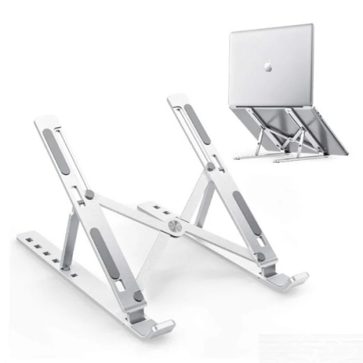 Portable Foldable Laptop Stand Aluminum | Adjustable Ergonomic Stand Pakistan - Image 3
