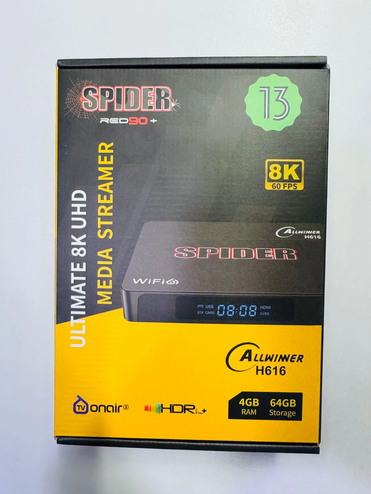 SPIDER Allwinner H616 8K Android TV Box | 4GB 64GB WiFi 6 Media Streamer - Image 2