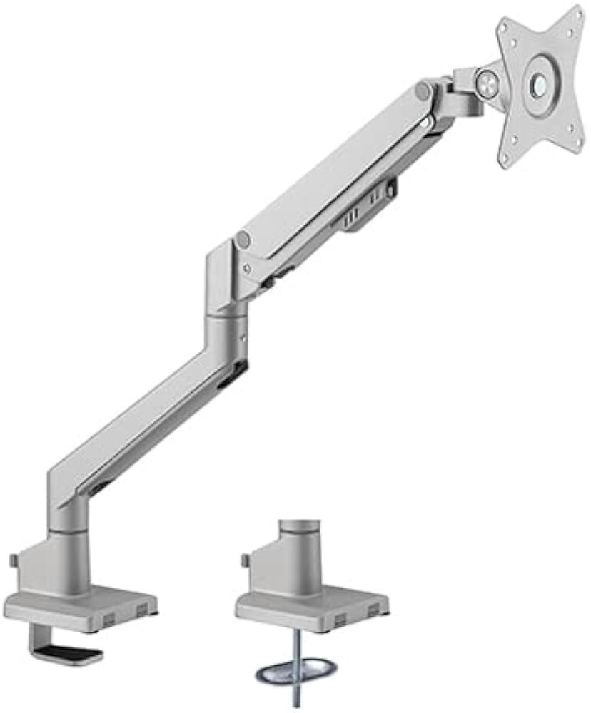 Single Monitor Stand White | Adjustable Desk Mount - Image 4