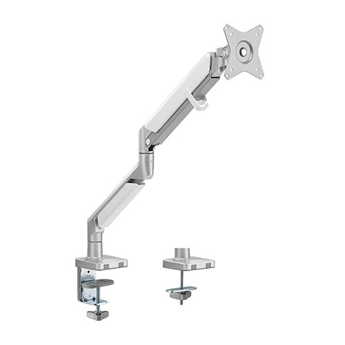 Single Monitor Stand White | Adjustable Desk Mount - Image 3