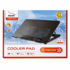 Hawal Dual Fan Laptop Cooler Stand USB Cooling Pad - Image 2
