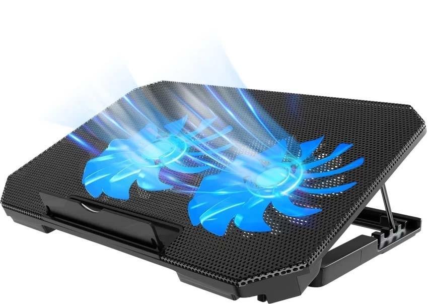 Hawal Dual Fan Laptop Cooler Stand USB Cooling Pad