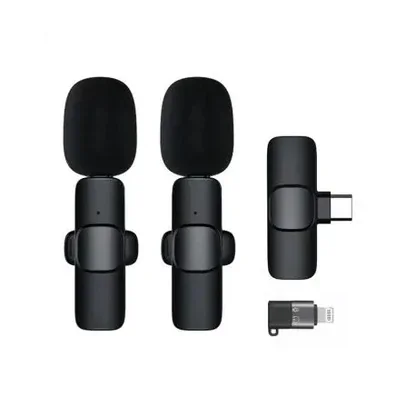 K9 Wireless Microphone Type-C Lightning | Dual Lavalier Mic Pakistan - Image 5