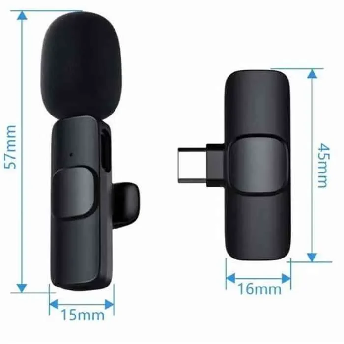 K9 Wireless Microphone Type-C Lightning | Dual Lavalier Mic Pakistan - Image 6