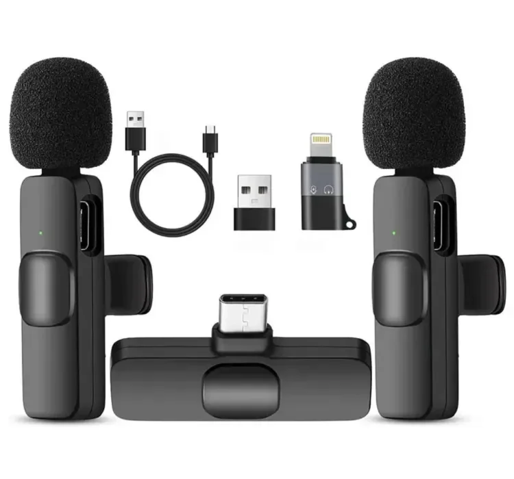 K9 Wireless Microphone Type-C Lightning | Dual Lavalier Mic Pakistan - Image 4