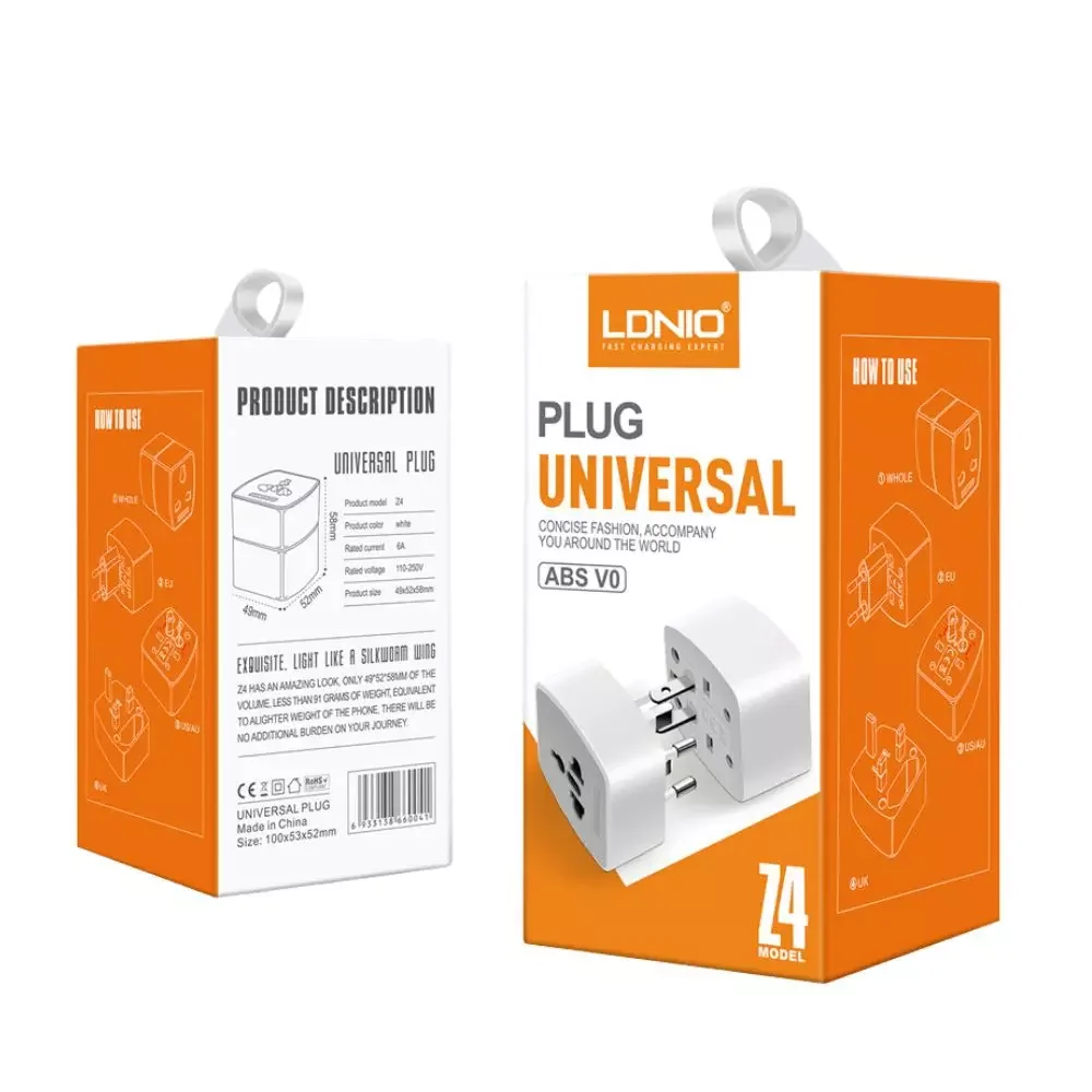 LDNIO Universal Travel Adapter - International Plug Adapter for 150+ Countries - Image 3