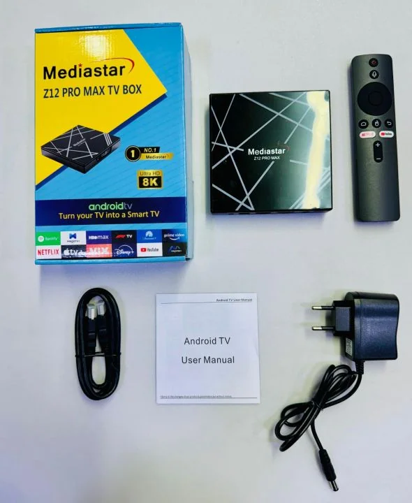 Mediastar Z12 PRO MAX Android TV Box | 8K Ultra HD Smart Streaming - Image 3