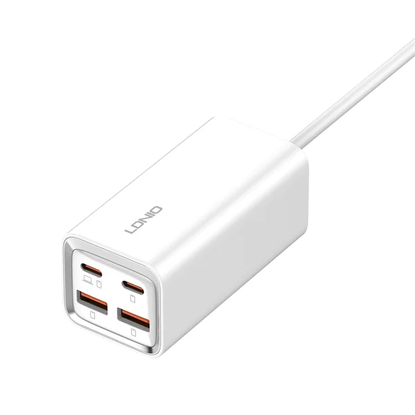 LDNIO A4610C 65W Desktop Fast Charger | 4 Port USB-C + USB-A Charging Station