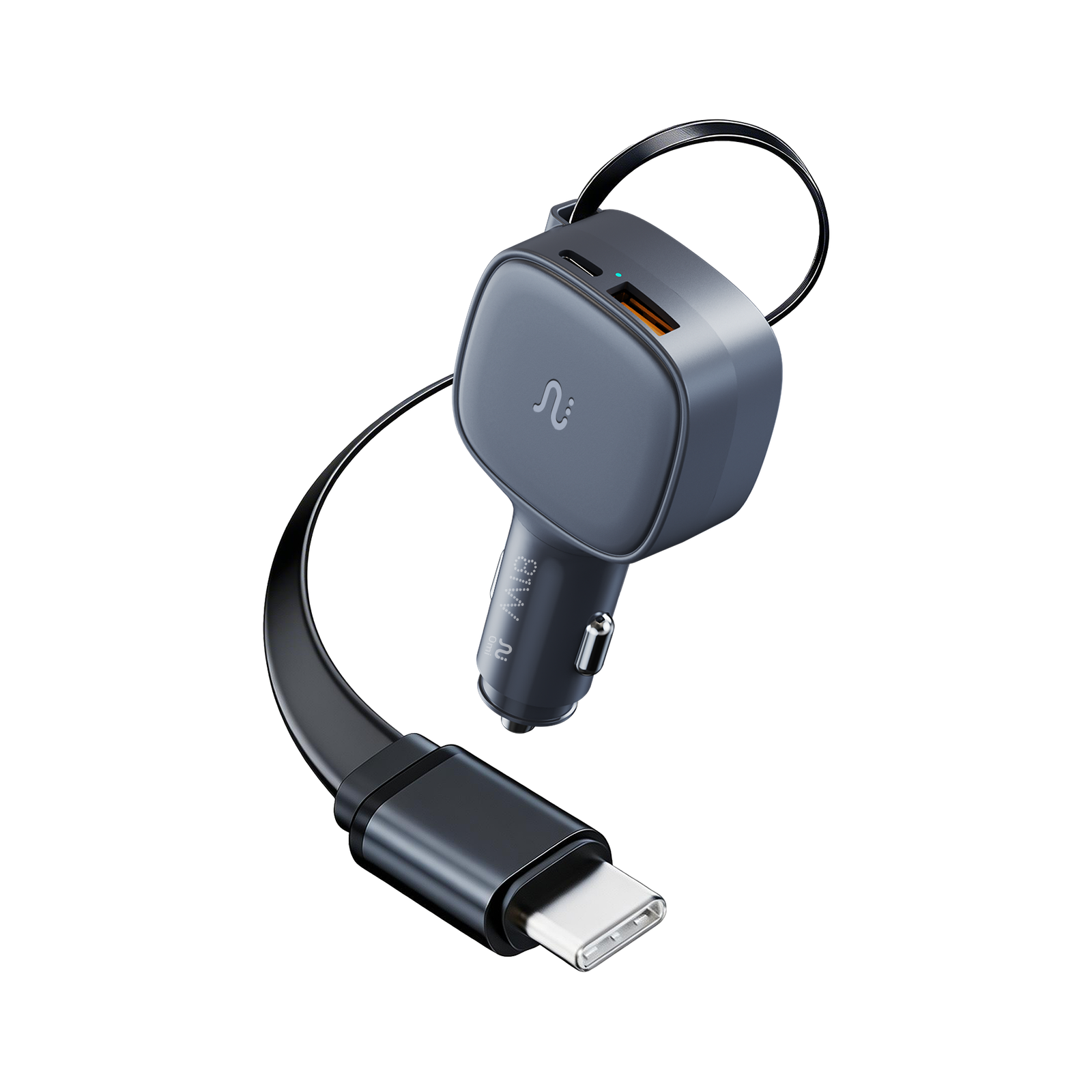 TAAR - OMI 81W PD Car Charger with Retractable USB-C Cable