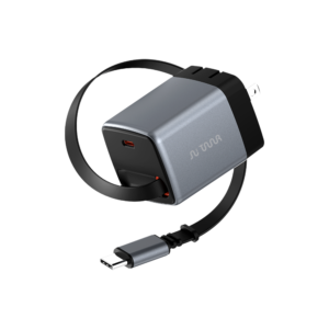 TAAR - OMI 45W GaN Charger with Retractable USB-C Cable