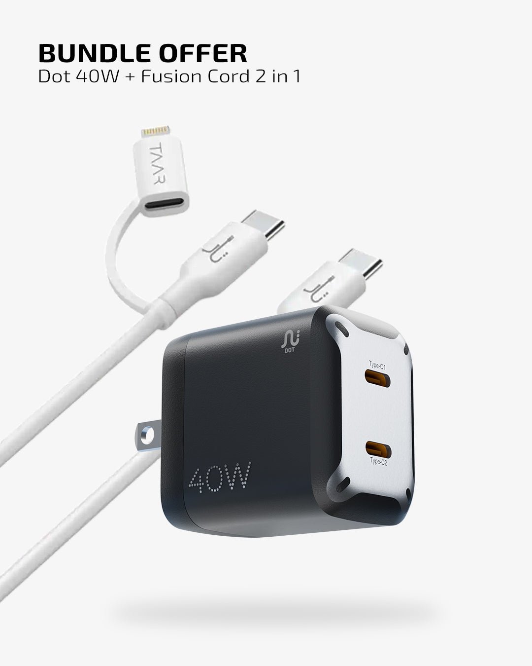 TAAR - Dot 40W 2 in 1 Cable