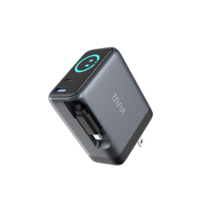TAAR - OMI 70W GaN Charger (Interactive Display & Retractable USB-C Cable)